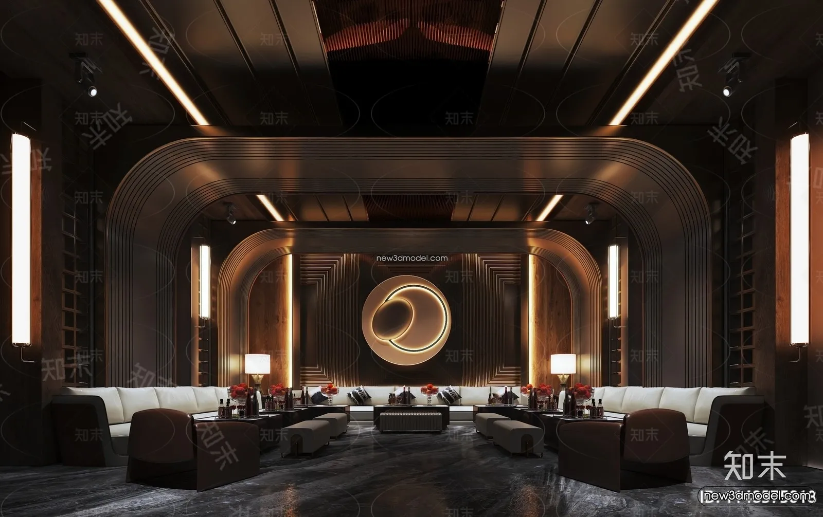 Interior 3D Model of KTV – 3D Blocks – 124 – VRAY