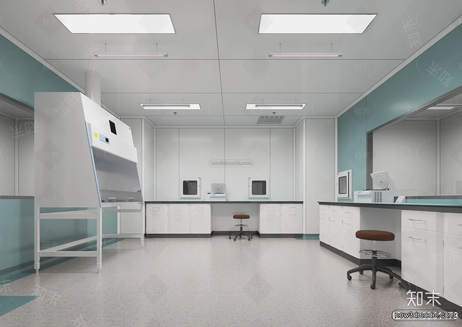 Interior 3D Model of Laboratory – 3D Scene – 006 – CORONA