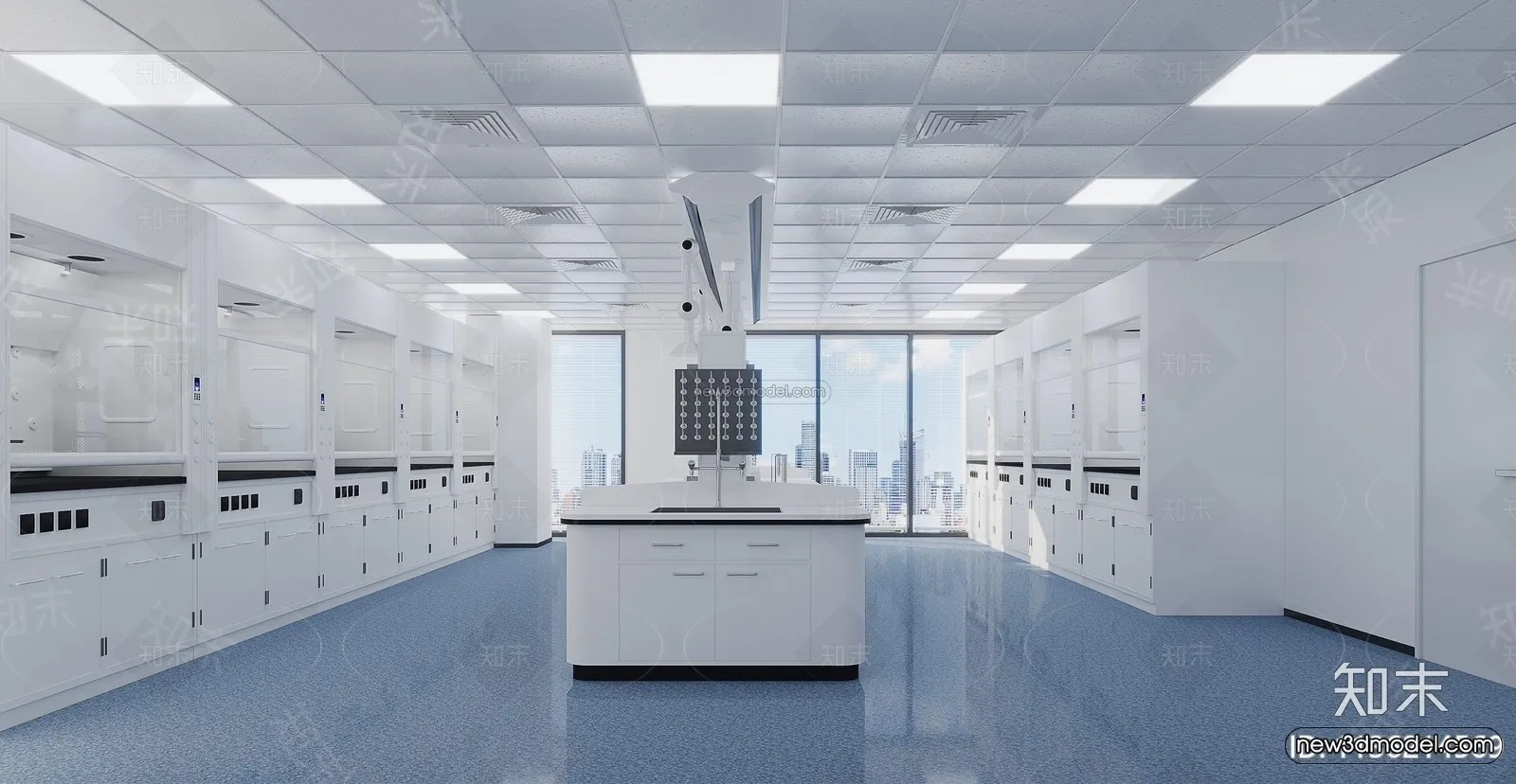 Interior 3D Model of Laboratory – 3D Scene – 016 – CORONA