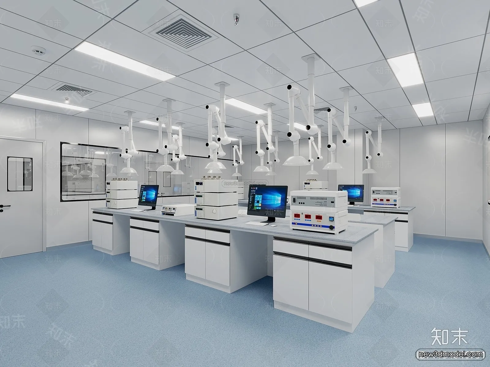 Interior 3D Model of Laboratory – 3D Scene – 021 – VRAY