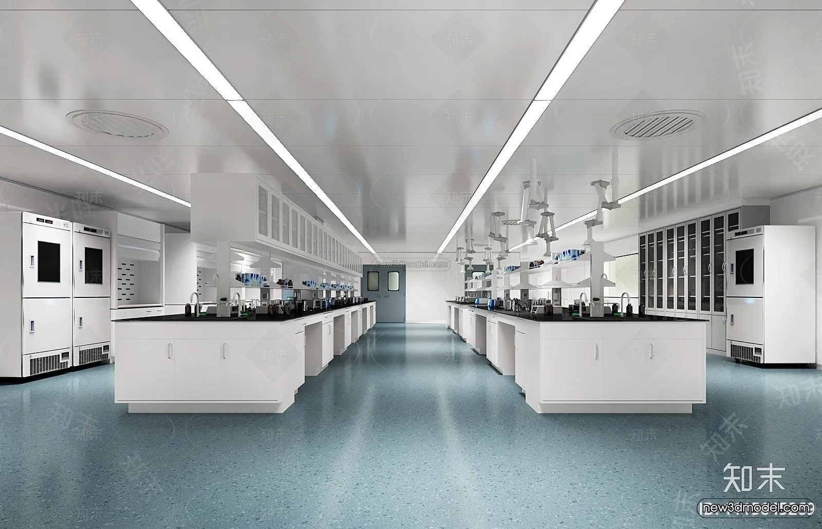 Interior 3D Model of Laboratory – 3D Scene – 024 – VRAY