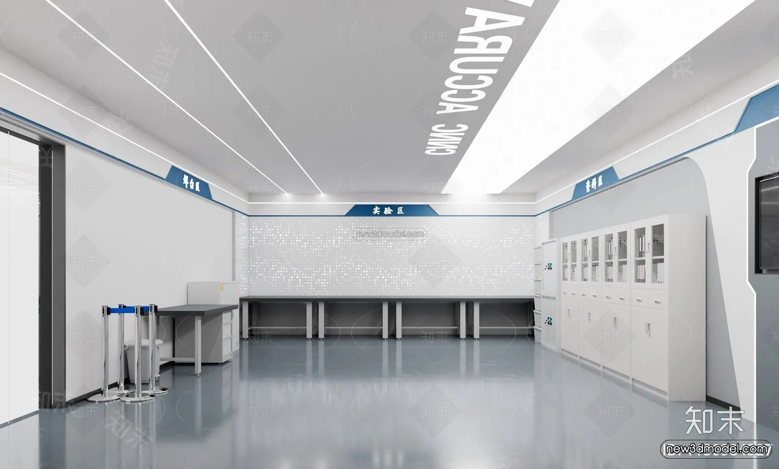 Interior 3D Model of Laboratory – 3D Scene – 028 – VRAY