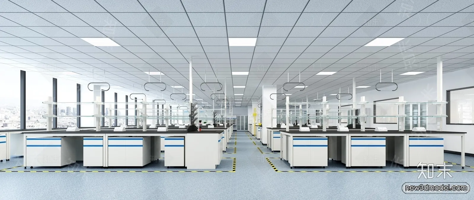 Interior 3D Model of Laboratory – 3D Scene – 031 – VRAY