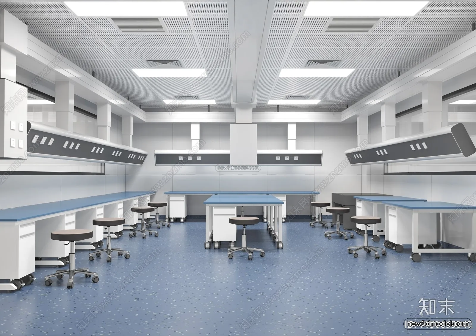 Interior 3D Model of Laboratory – 3D Scene – 040 – CORONA