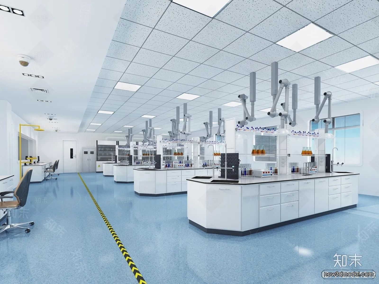 Interior 3D Model of Laboratory – 3D Scene – 059 – VRAY