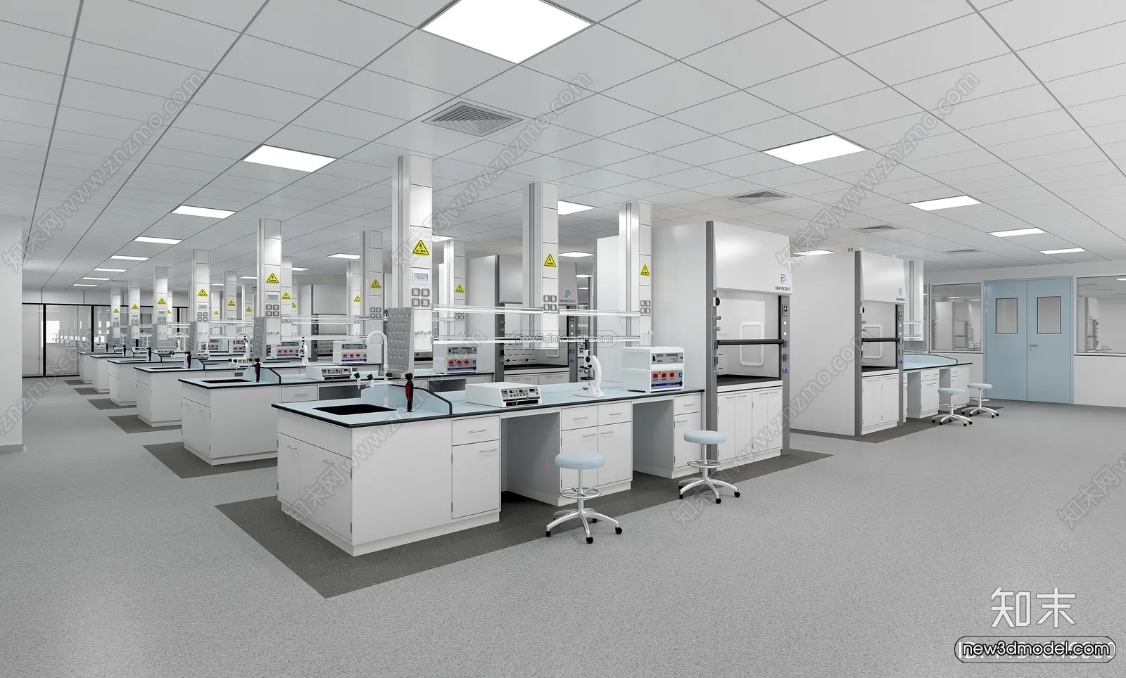 Interior 3D Model of Laboratory – 3D Scene – 061 – VRAY