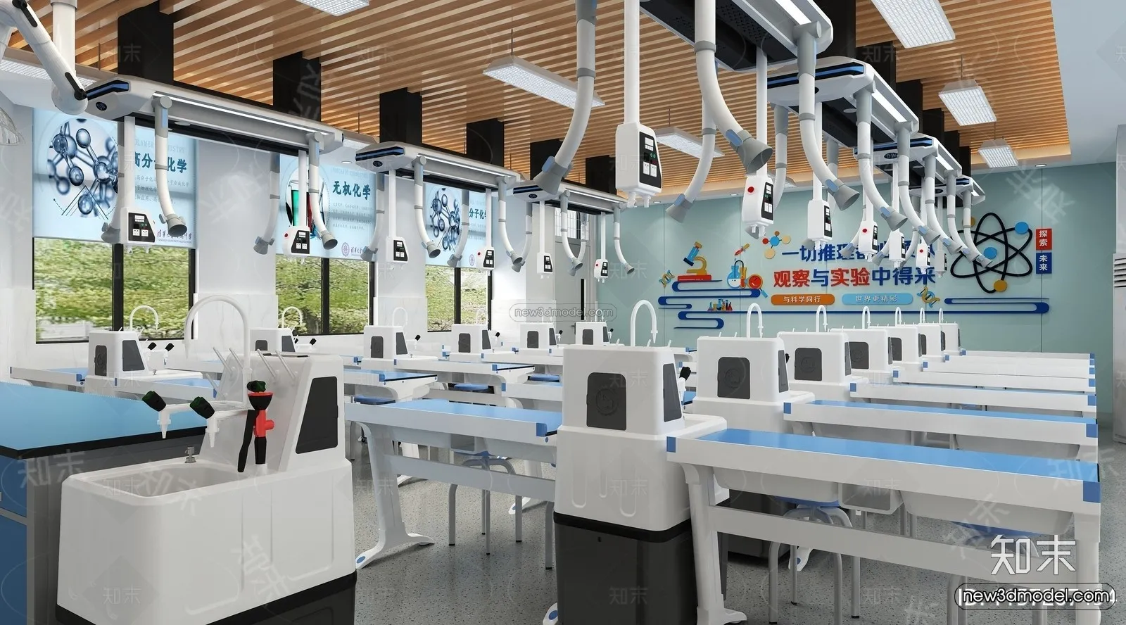 Interior 3D Model of Laboratory – 3D Scene – 065 – VRAY