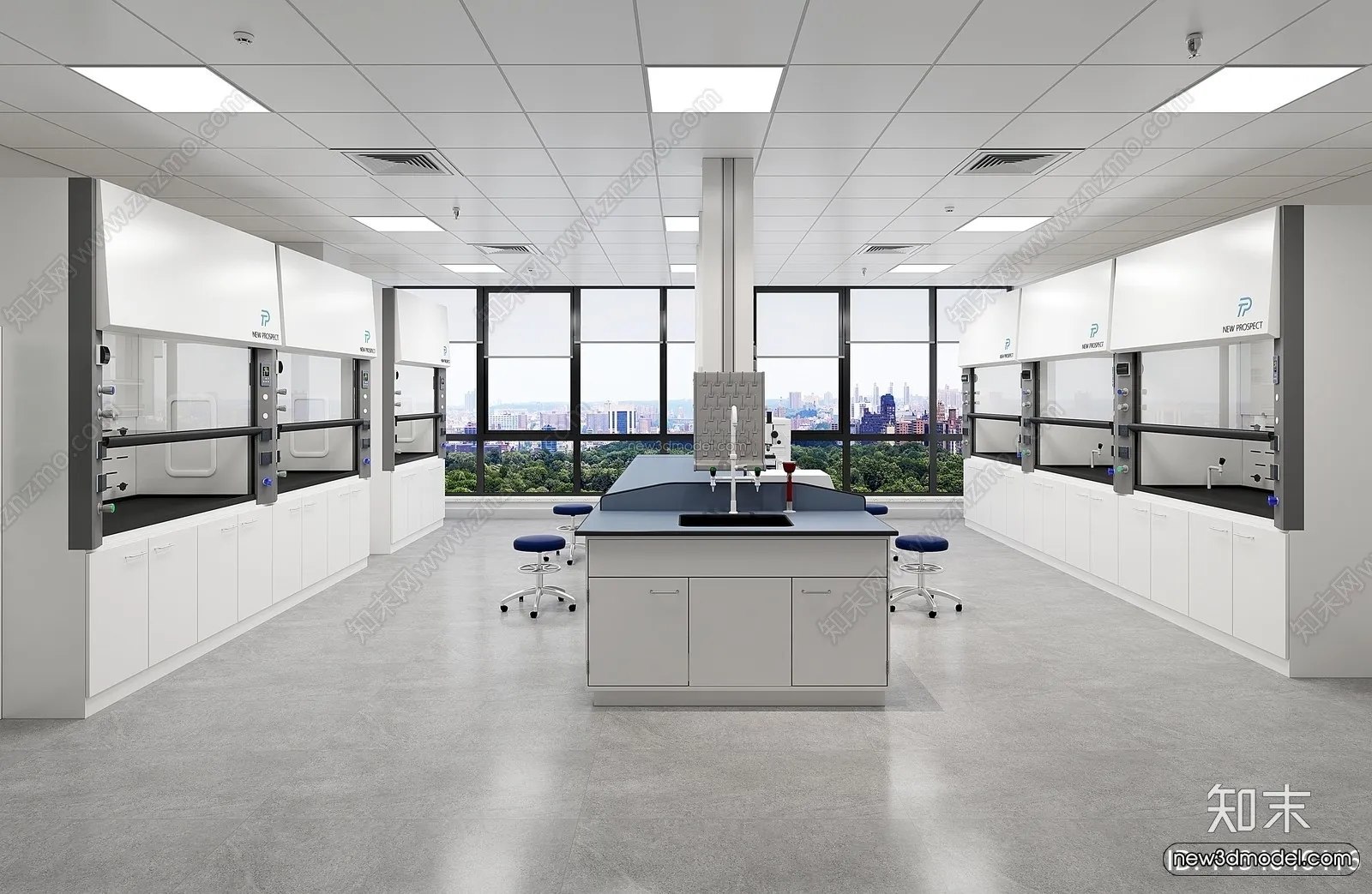Interior 3D Model of Laboratory – 3D Scene – 072 – VRAY