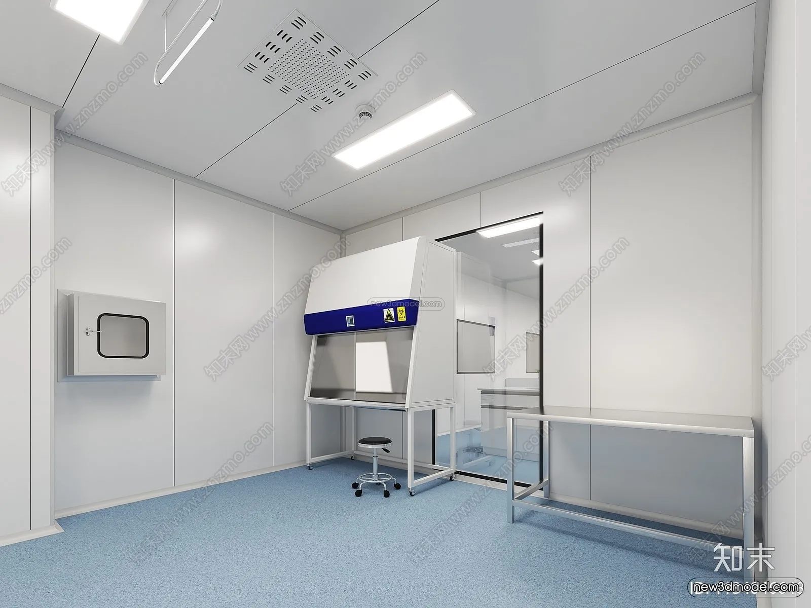 Interior 3D Model of Laboratory – 3D Scene – 073 – VRAY