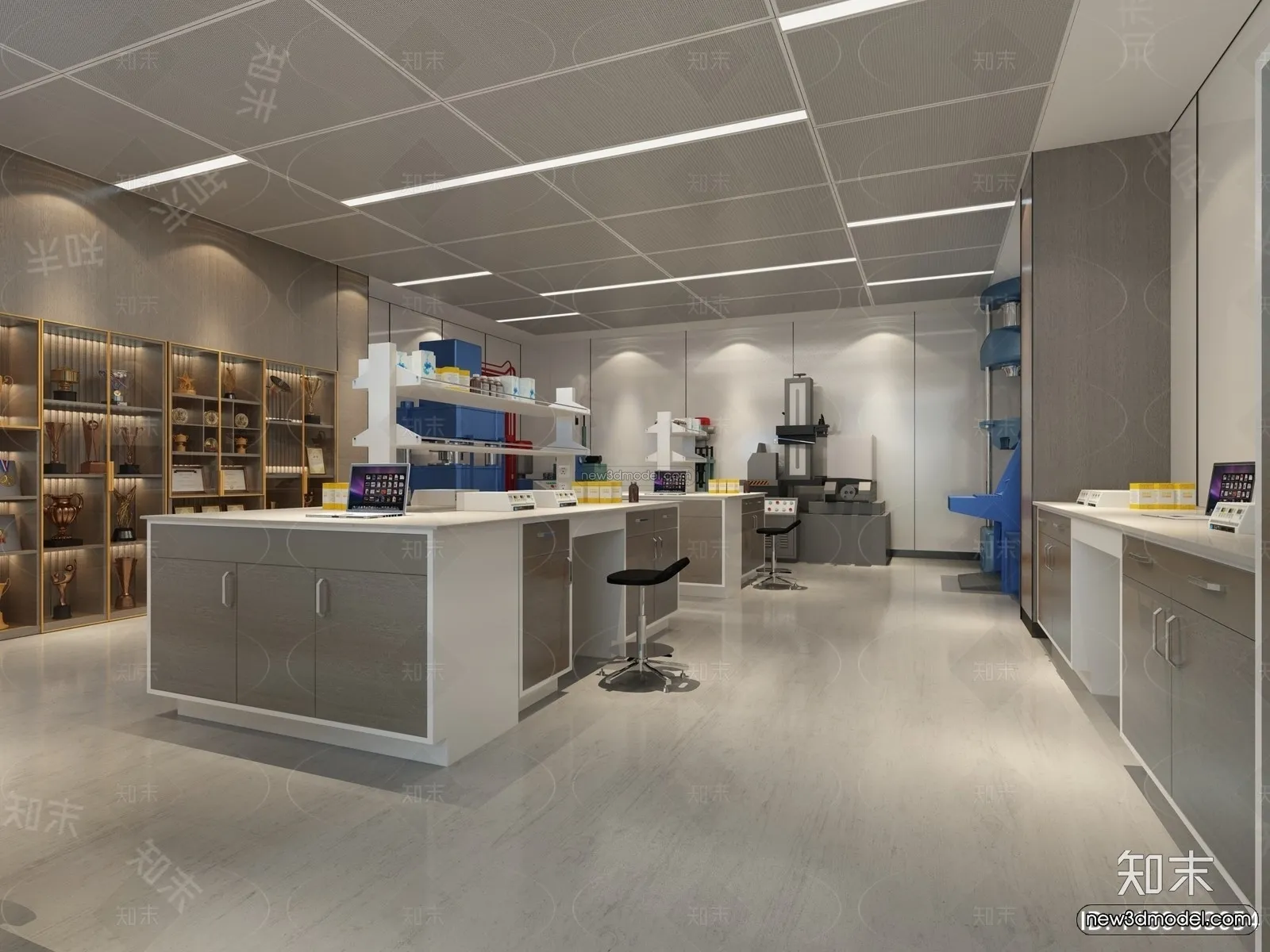 Interior 3D Model of Laboratory – 3D Scene – 074 – VRAY