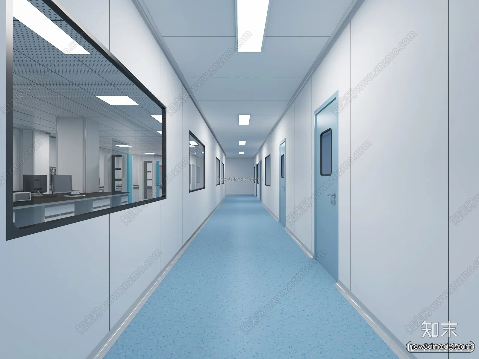 Interior 3D Model of Laboratory – 3D Scene – 075 – VRAY