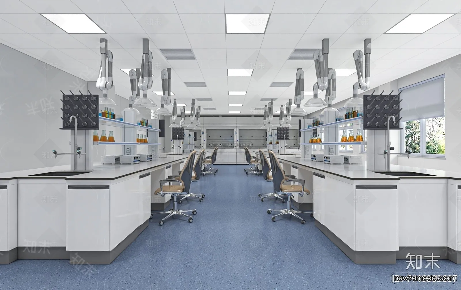 Interior 3D Model of Laboratory – 3D Scene – 082 – VRAY