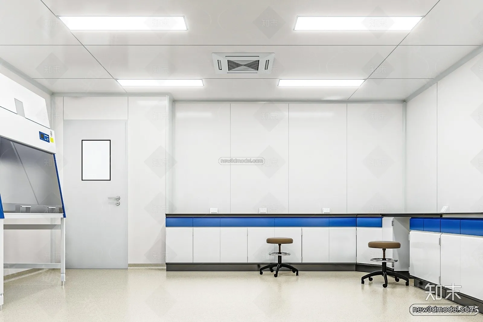 Interior 3D Model of Laboratory – 3D Scene – 084 – VRAY