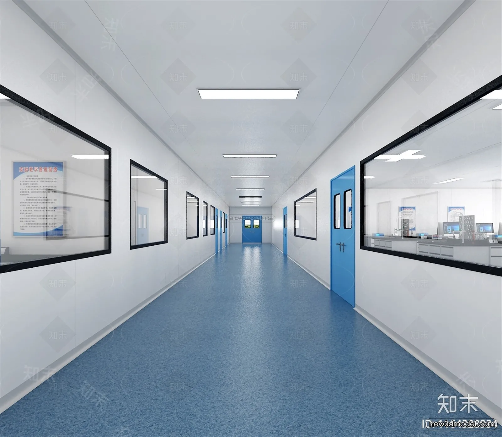 Interior 3D Model of Laboratory – 3D Scene – 087 – VRAY