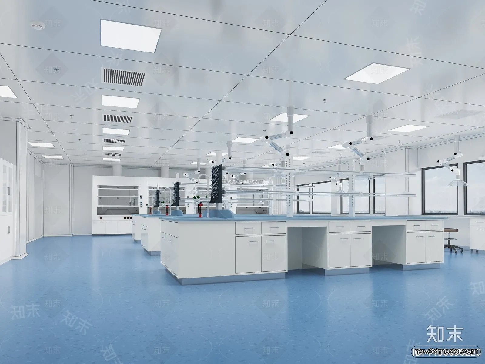 Interior 3D Model of Laboratory – 3D Scene – 091 – CORONA