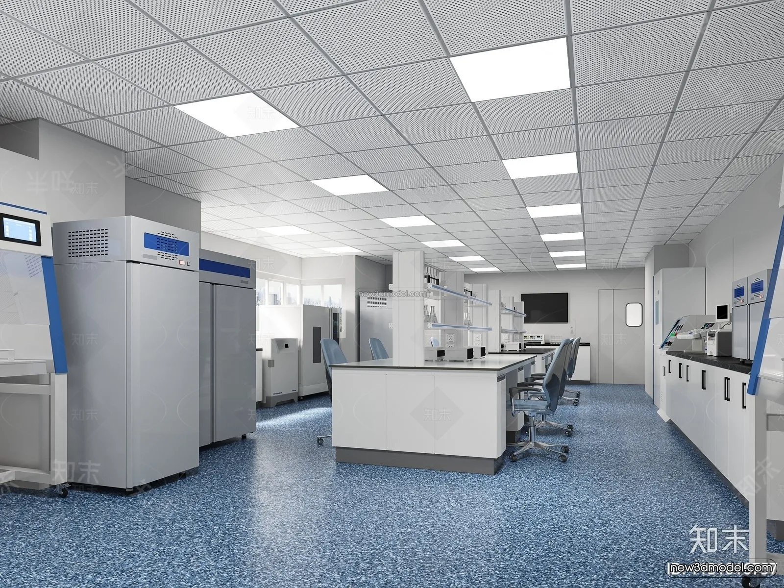 Interior 3D Model of Laboratory – 3D Scene – 092 – CORONA