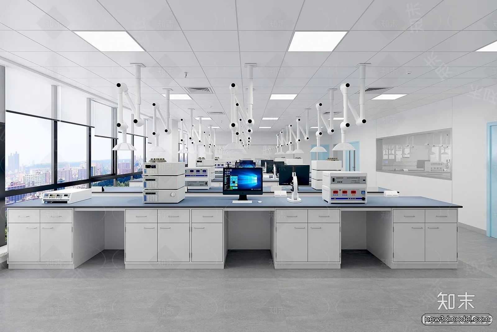 Interior 3D Model of Laboratory – 3D Scene – 094 – VRAY