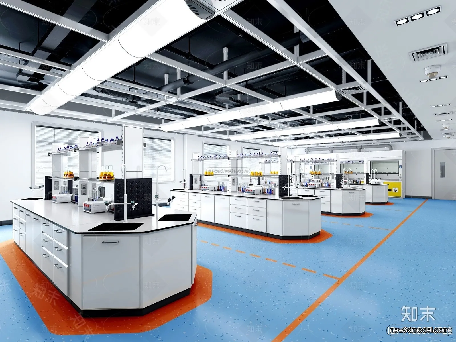 Interior 3D Model of Laboratory – 3D Scene – 098 – VRAY