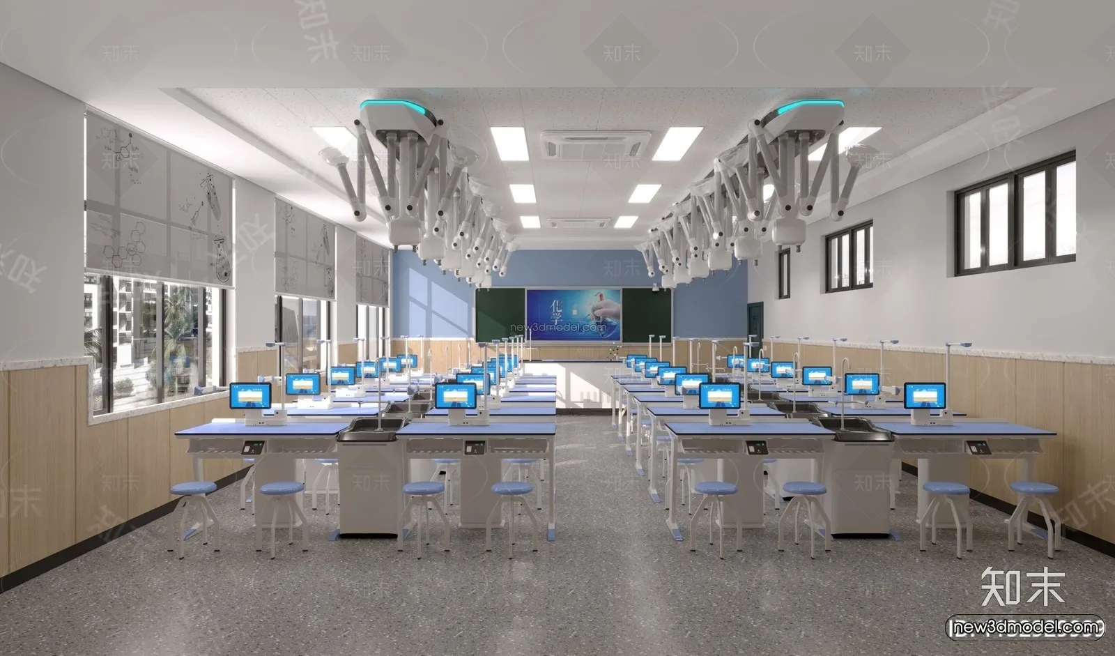 Interior 3D Model of Laboratory – 3D Scene – 101 – VRAY