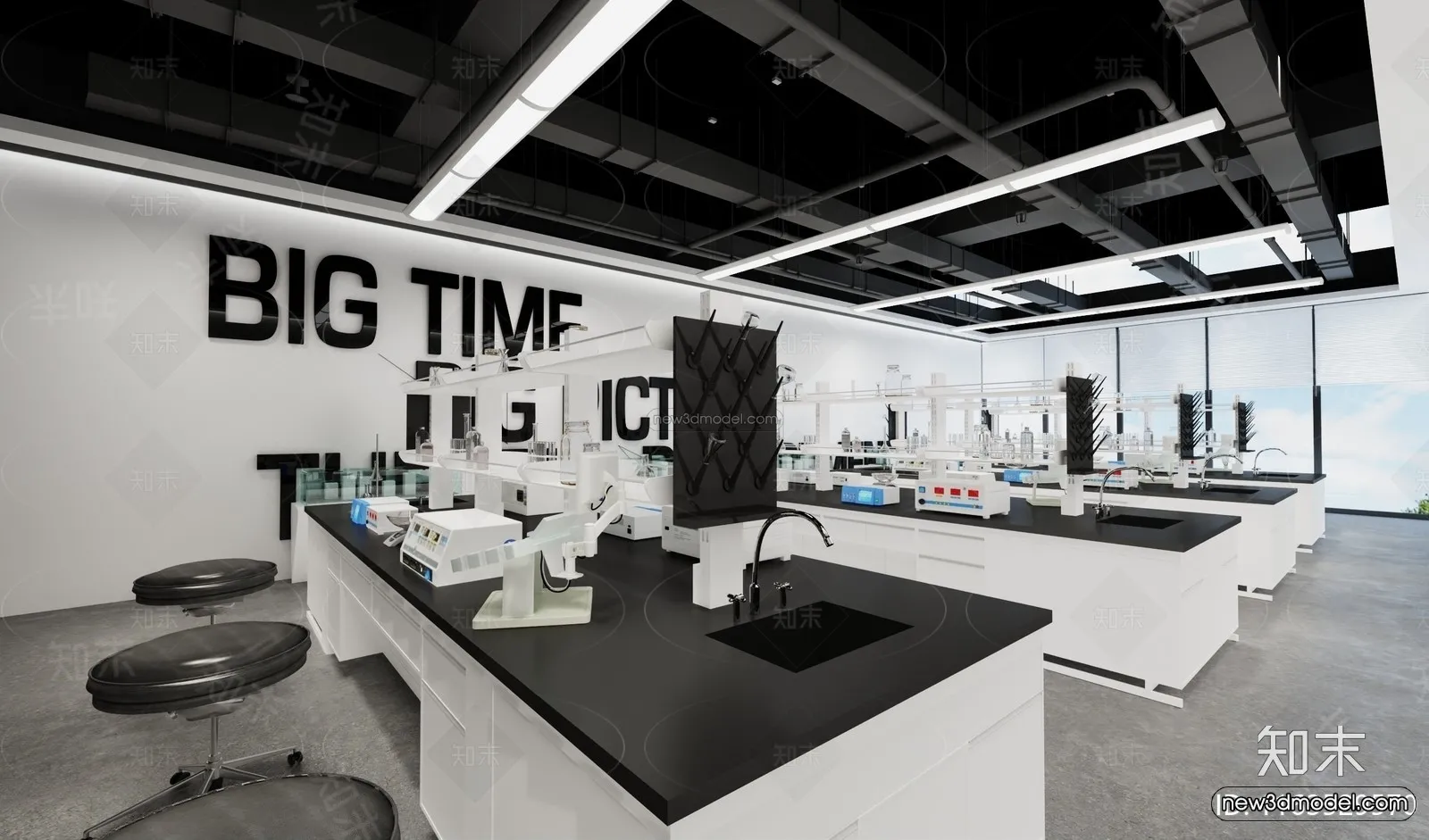 Interior 3D Model of Laboratory – 3D Scene – 103 – VRAY