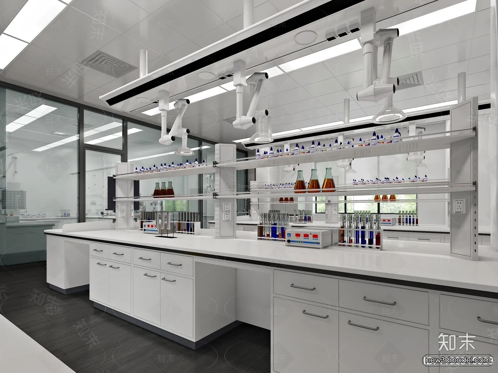 Interior 3D Model of Laboratory – 3D Scene – 107 – VRAY