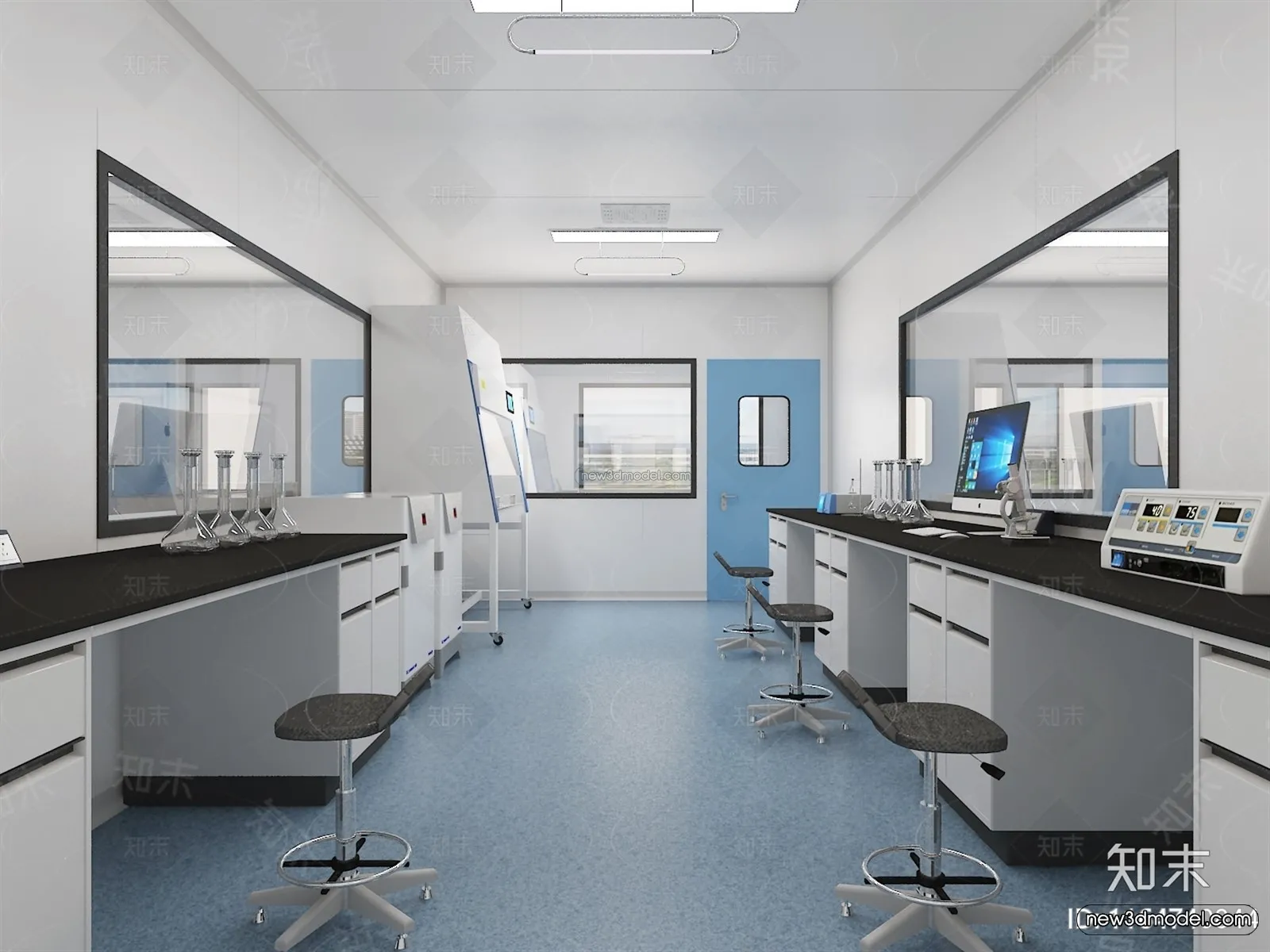 Interior 3D Model of Laboratory – 3D Scene – 108 – VRAY