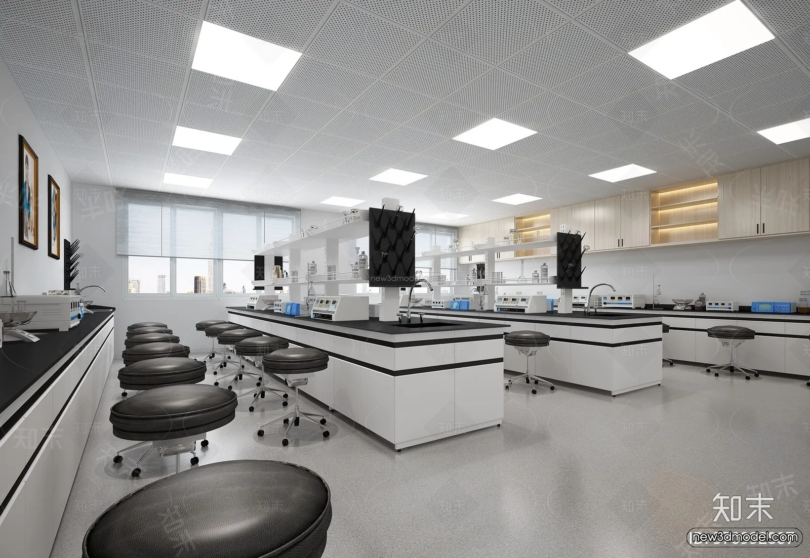 Interior 3D Model of Laboratory – 3D Scene – 110 – VRAY