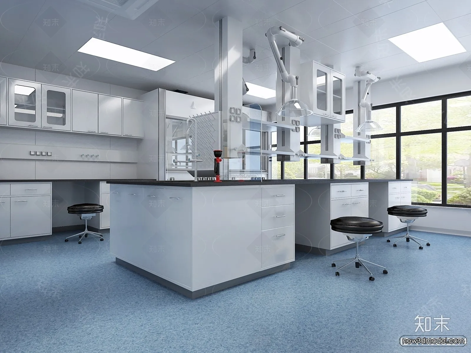 Interior 3D Model of Laboratory – 3D Scene – 112 – VRAY