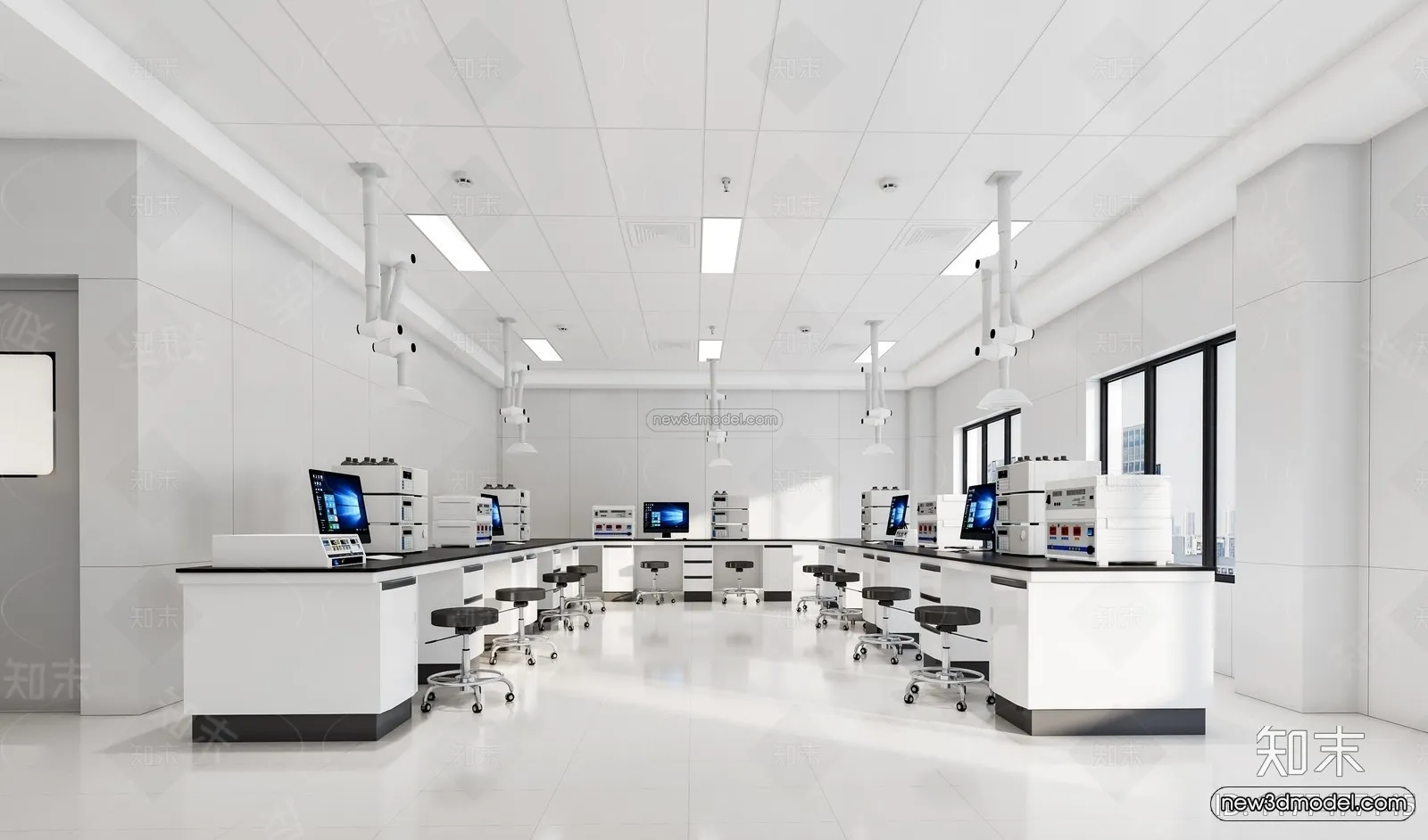 Interior 3D Model of Laboratory – 3D Scene – 115 – CORONA