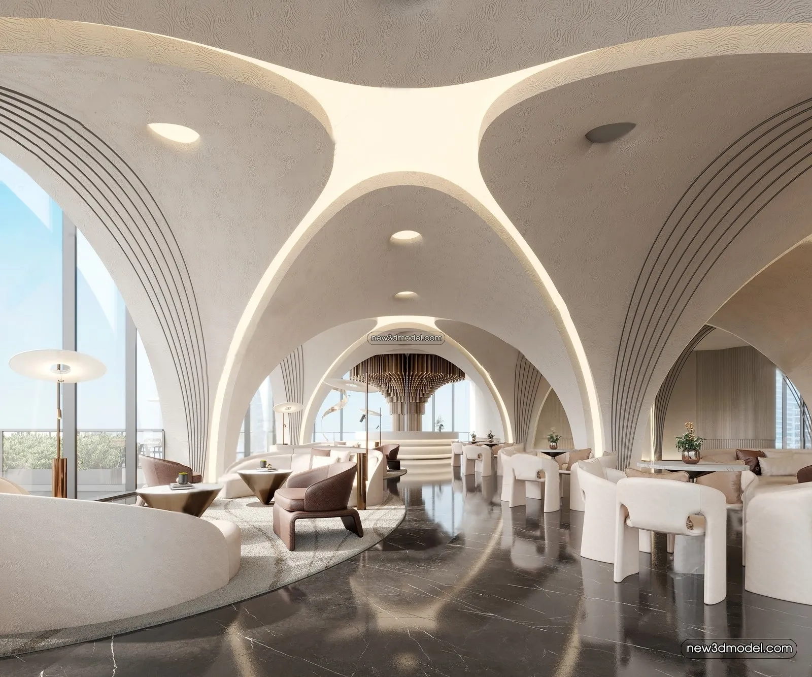 Interior 3D Model of Sales Office – 3D Scene – 002 – VRAY