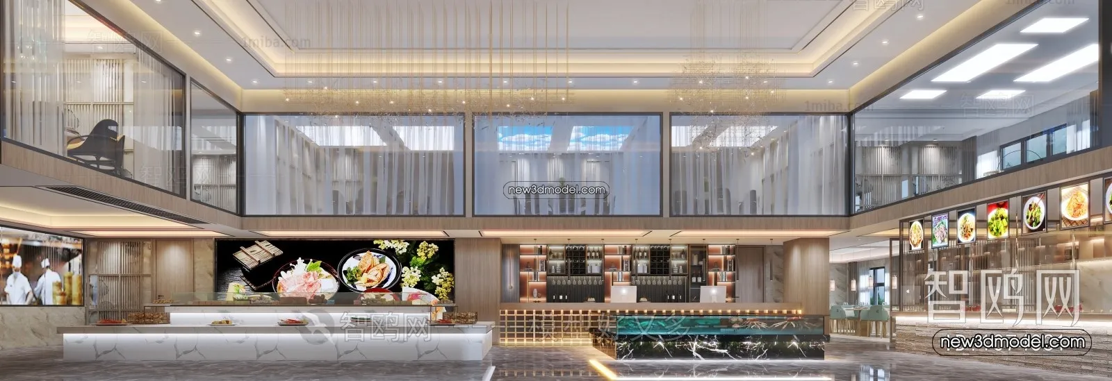 Interior 3D Model of Sales Office – 3D Scene – 006 – VRAY