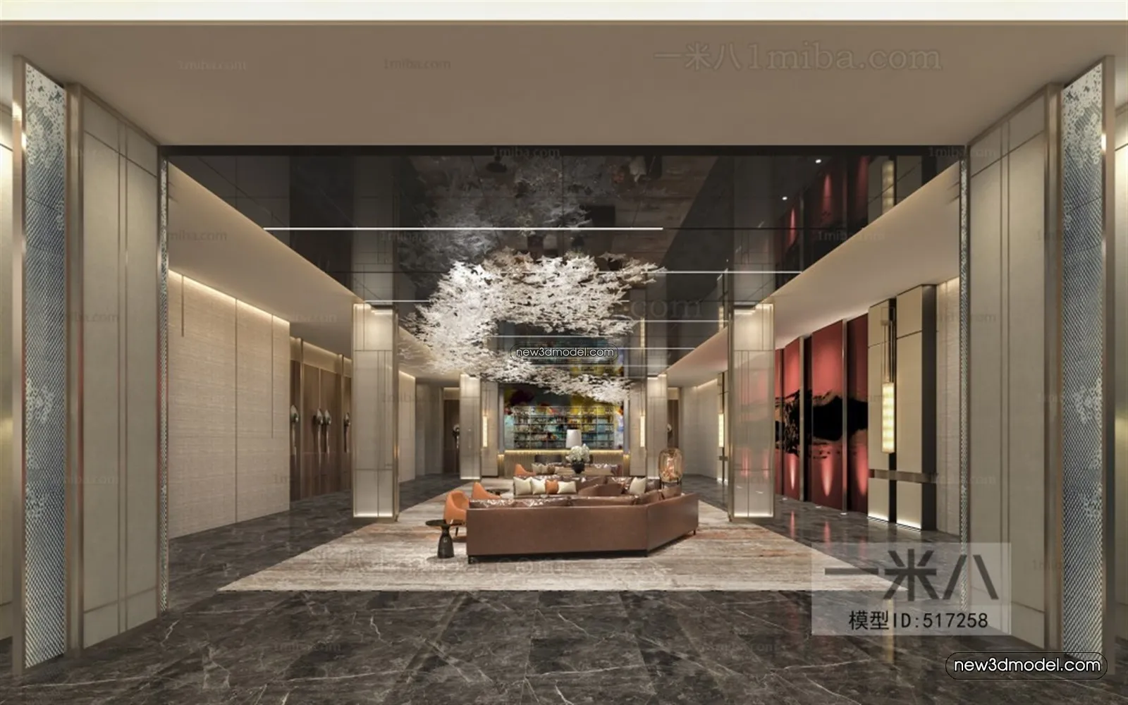 Interior 3D Model of Sales Office – 3D Scene – 012 – VRAY