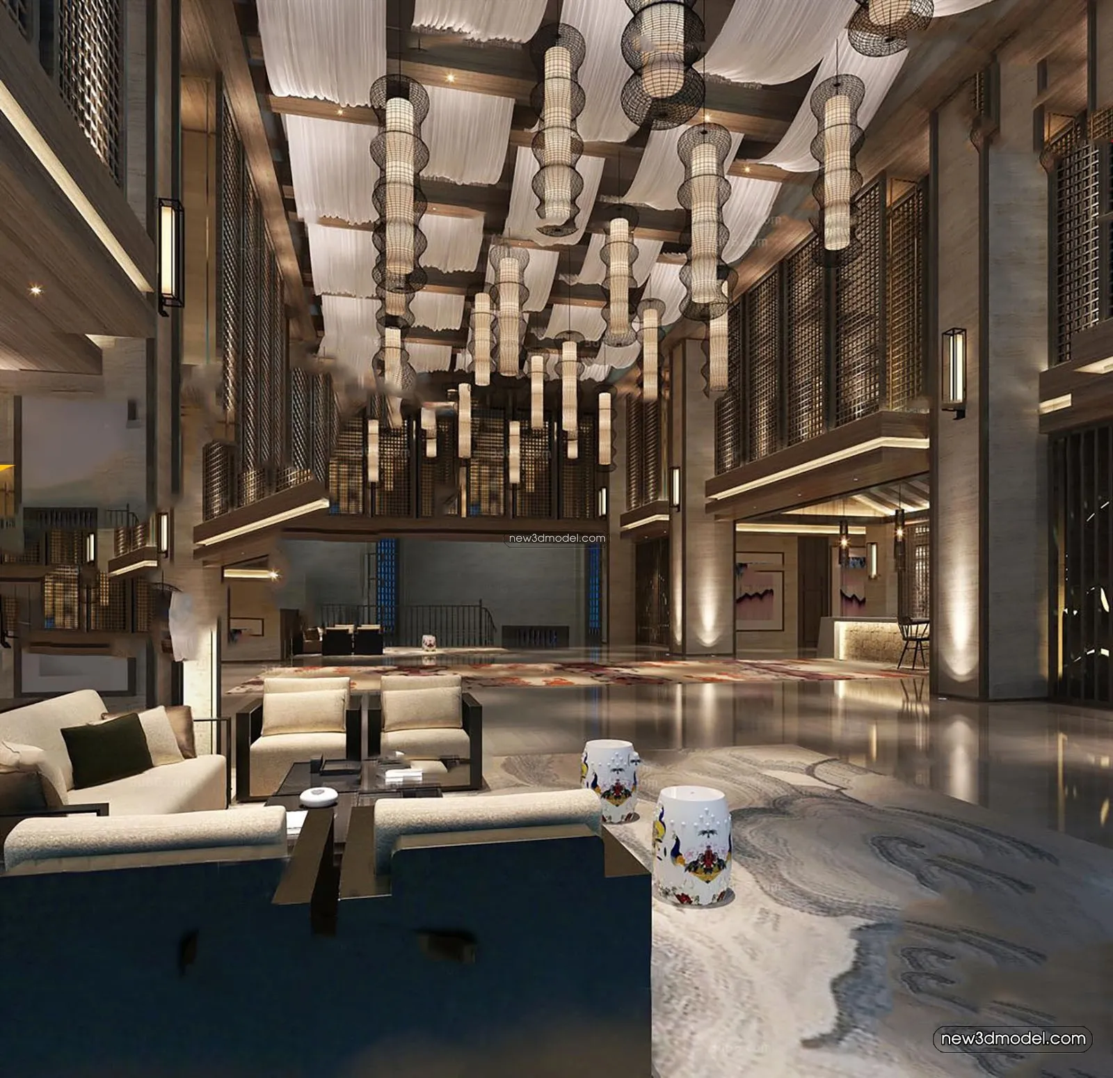 Interior 3D Model of Sales Office – 3D Scene – 016 – VRAY