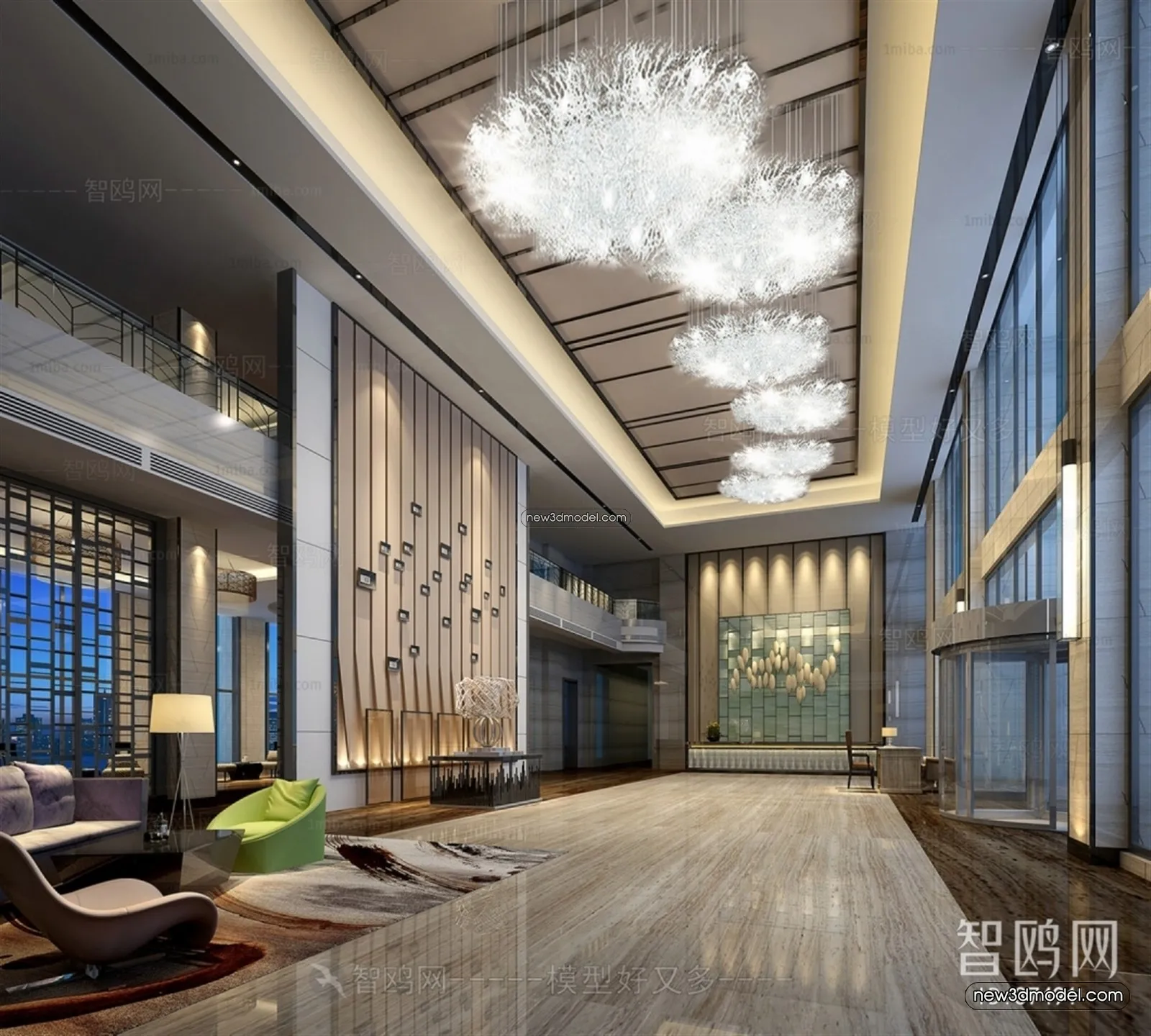 Interior 3D Model of Sales Office – 3D Scene – 025 – VRAY