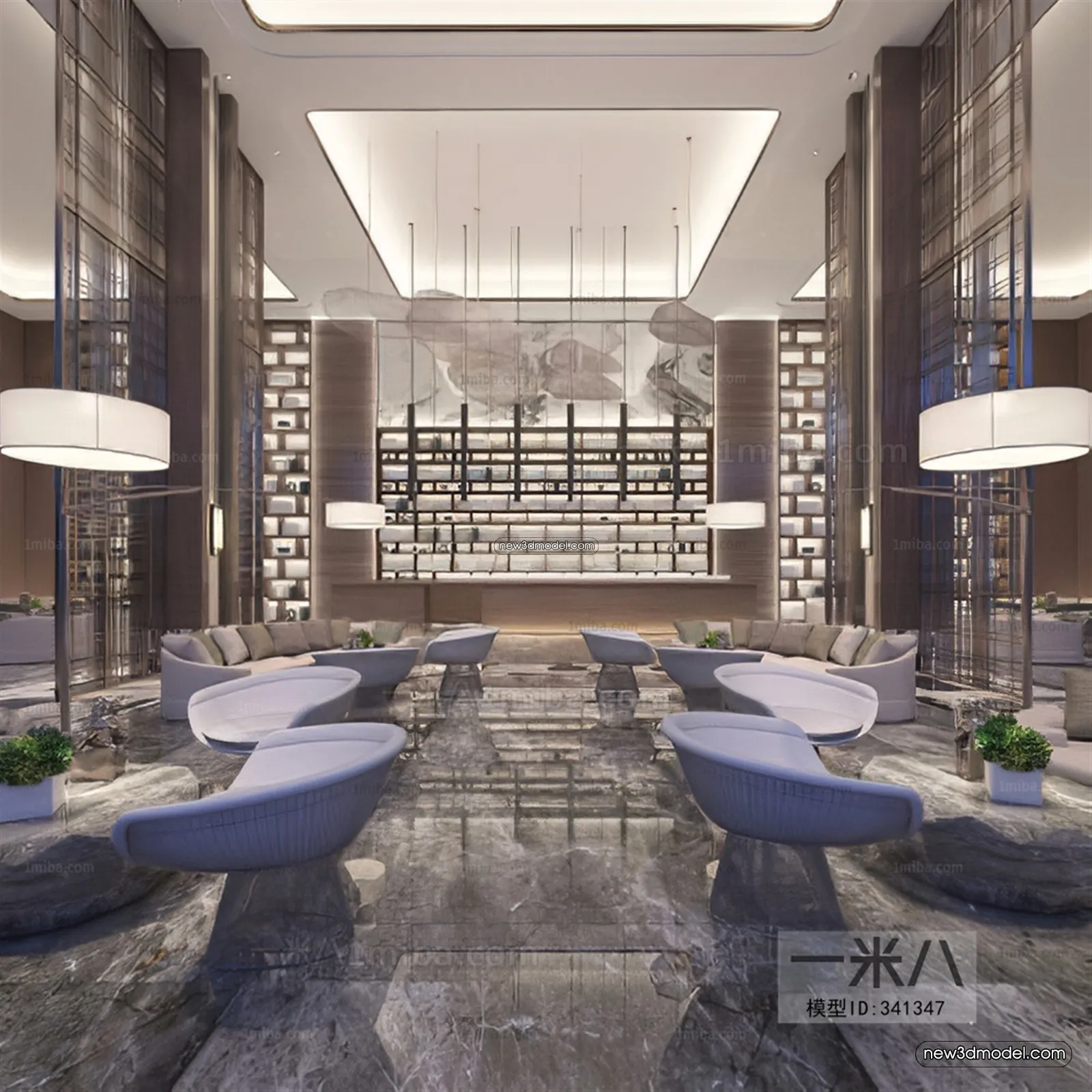 Interior 3D Model of Sales Office – 3D Scene – 031 – VRAY