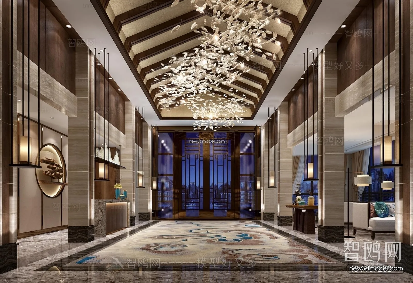 Interior 3D Model of Sales Office – 3D Scene – 034 – VRAY