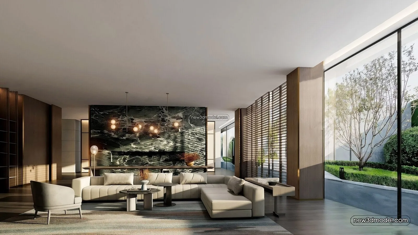 Interior 3D Model of Sales Office – 3D Scene – 035 – VRAY