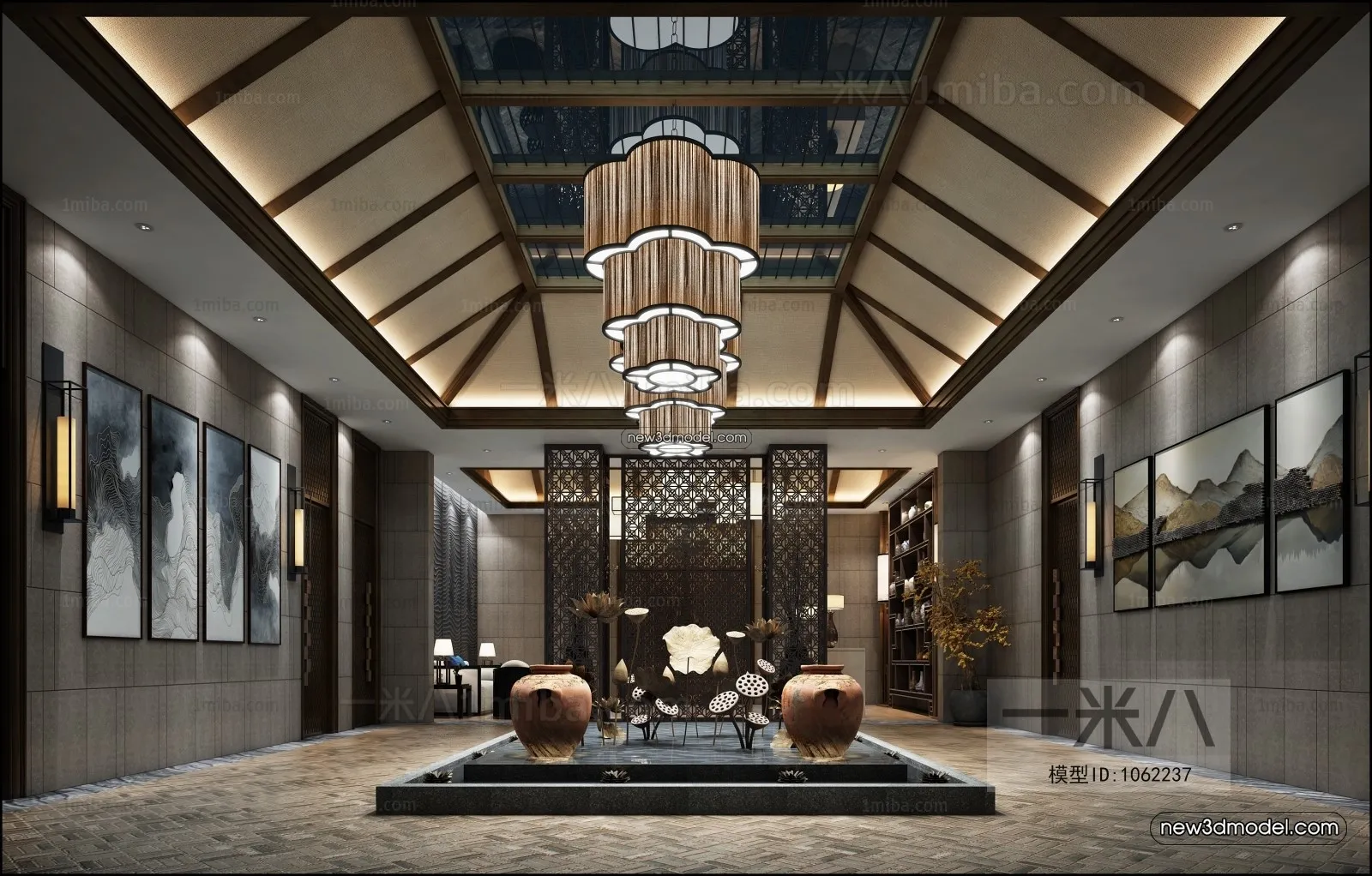 Interior 3D Model of Sales Office – 3D Scene – 037 – VRAY