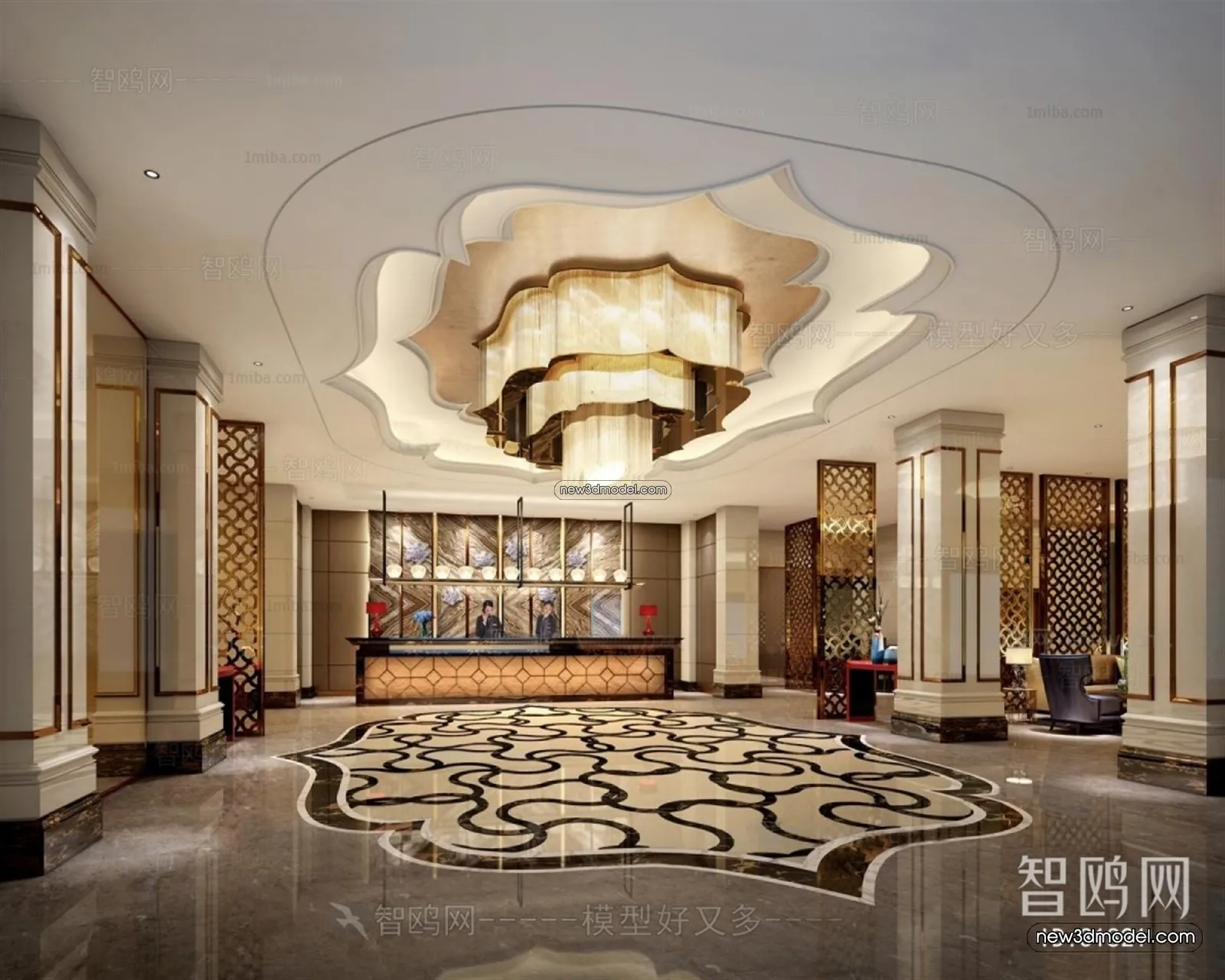 Interior 3D Model of Sales Office – 3D Scene – 040 – VRAY