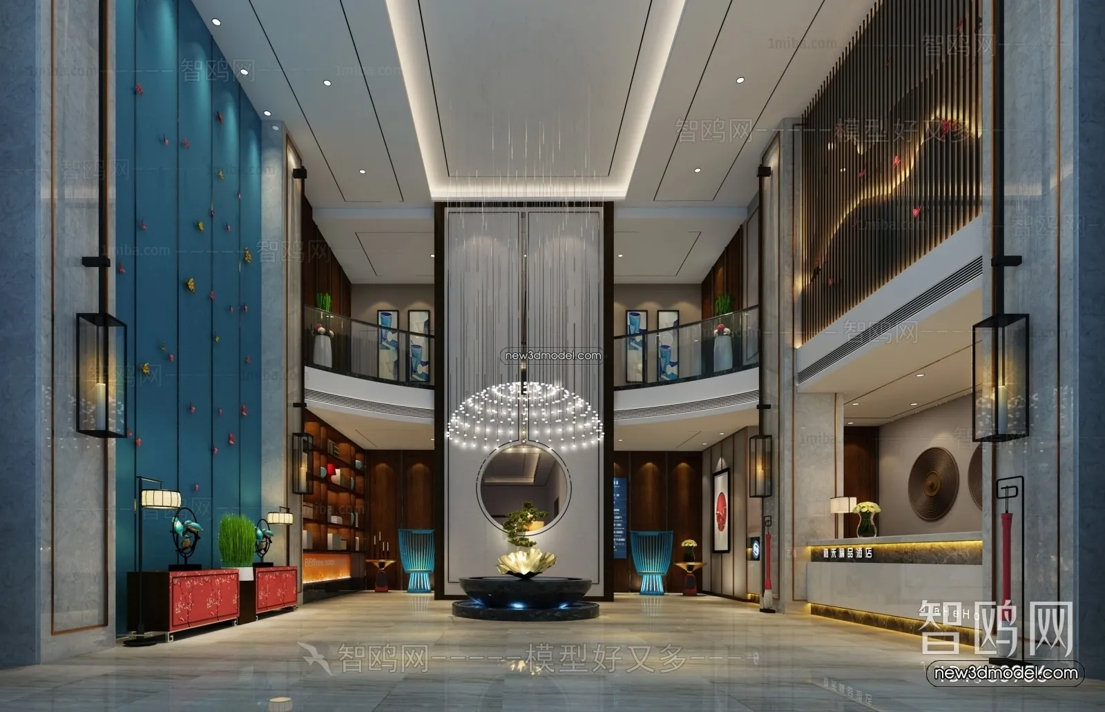 Interior 3D Model of Sales Office – 3D Scene – 044 – VRAY