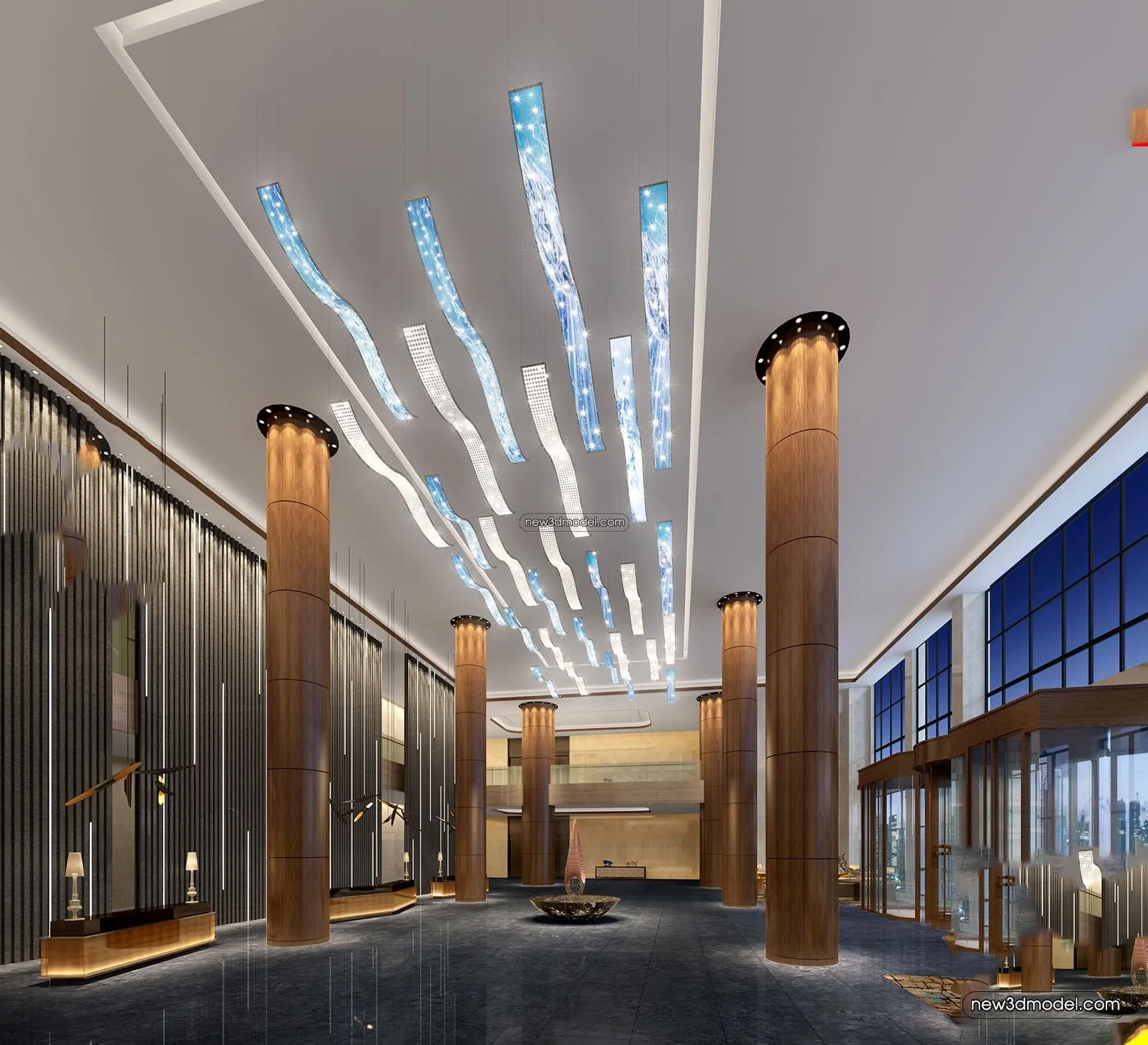 Interior 3D Model of Sales Office – 3D Scene – 045 – VRAY