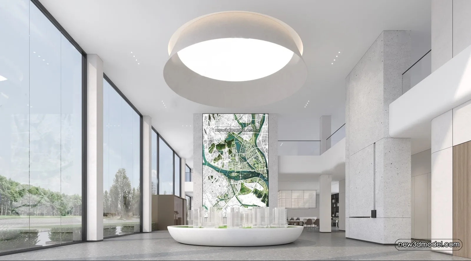 Interior 3D Model of Sales Office – 3D Scene – 046 – VRAY