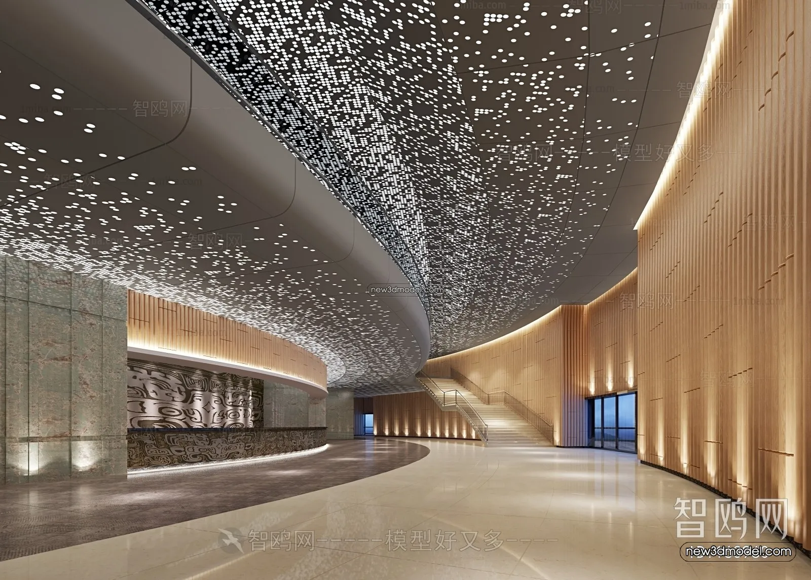 Interior 3D Model of Sales Office – 3D Scene – 051 – VRAY