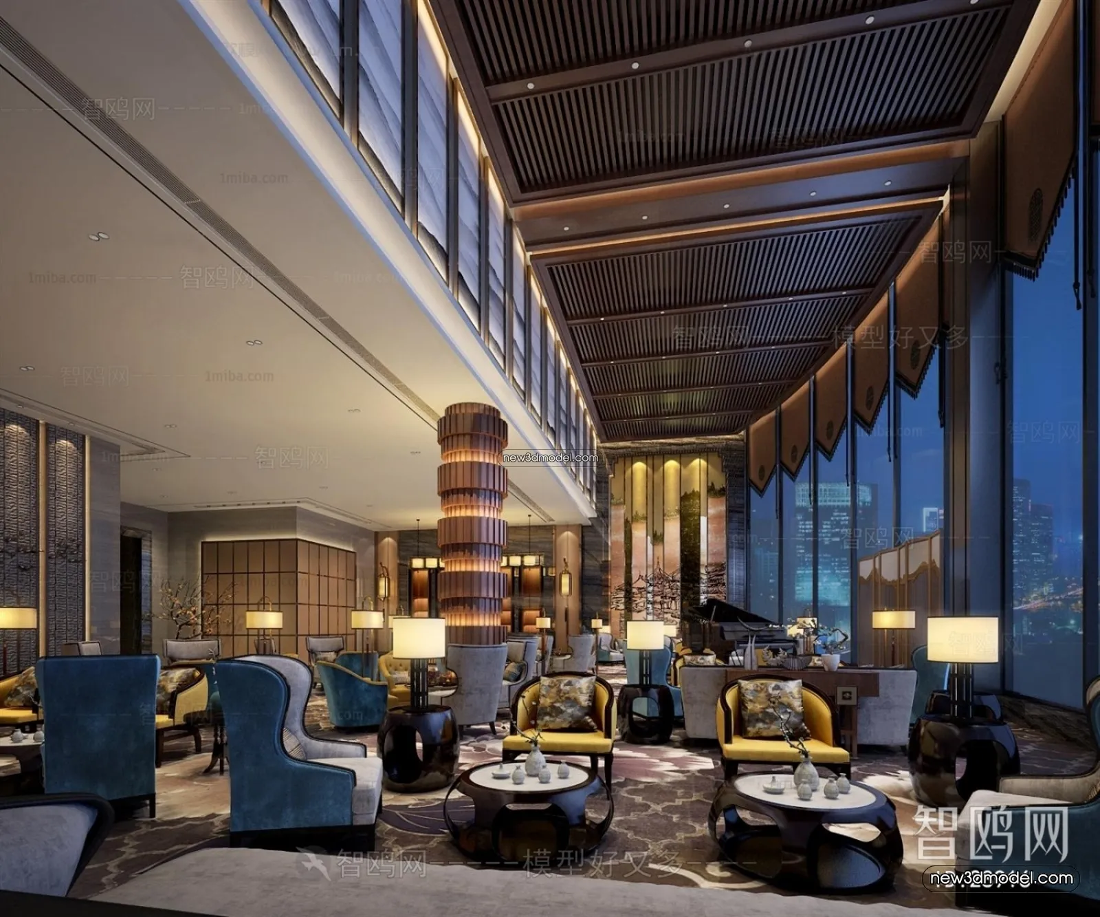 Interior 3D Model of Sales Office – 3D Scene – 054 – VRAY