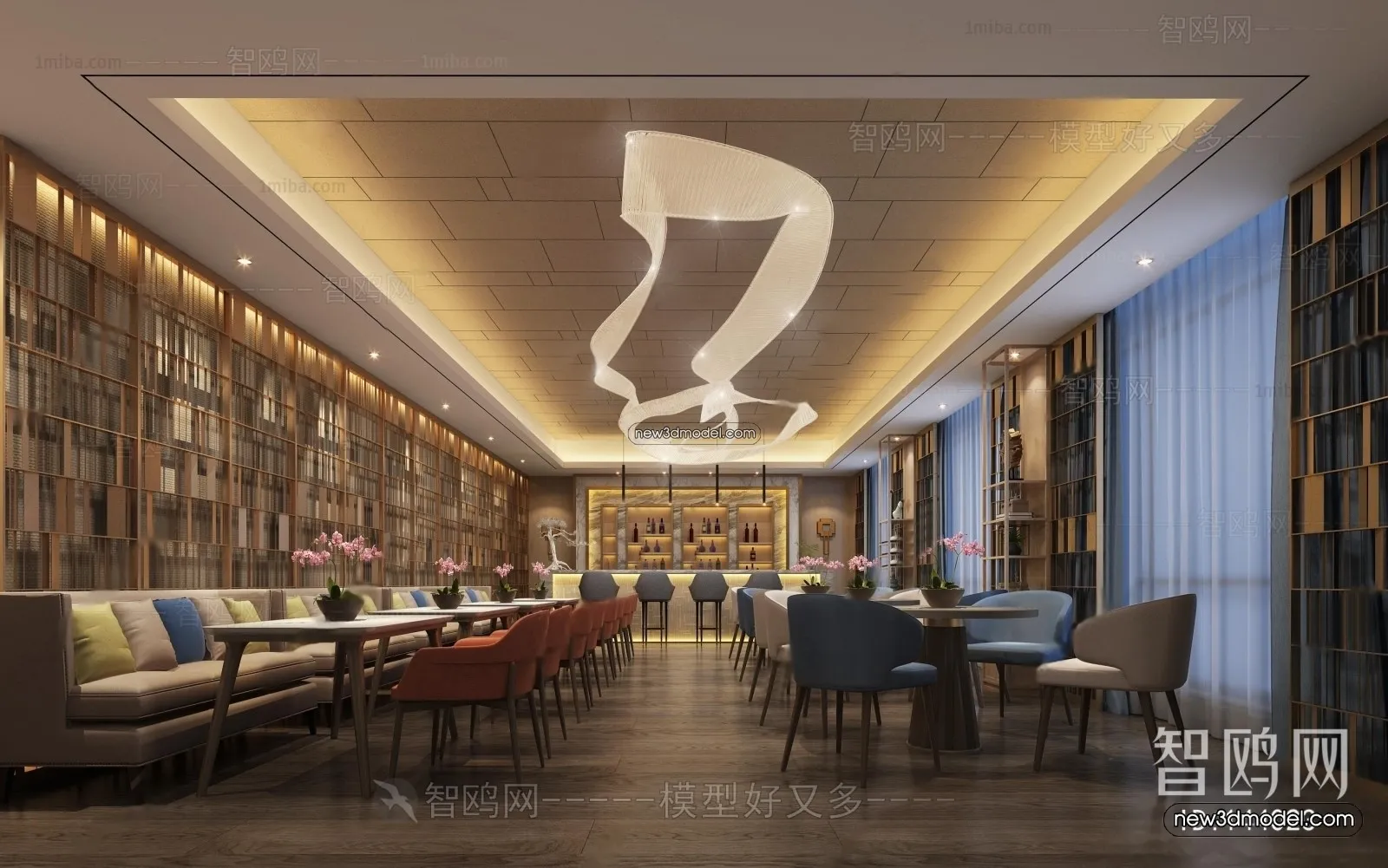 Interior 3D Model of Sales Office – 3D Scene – 058 – VRAY