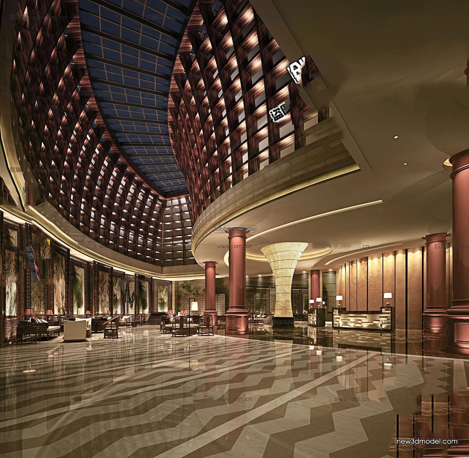 Interior 3D Model of Sales Office – 3D Scene – 059 – VRAY