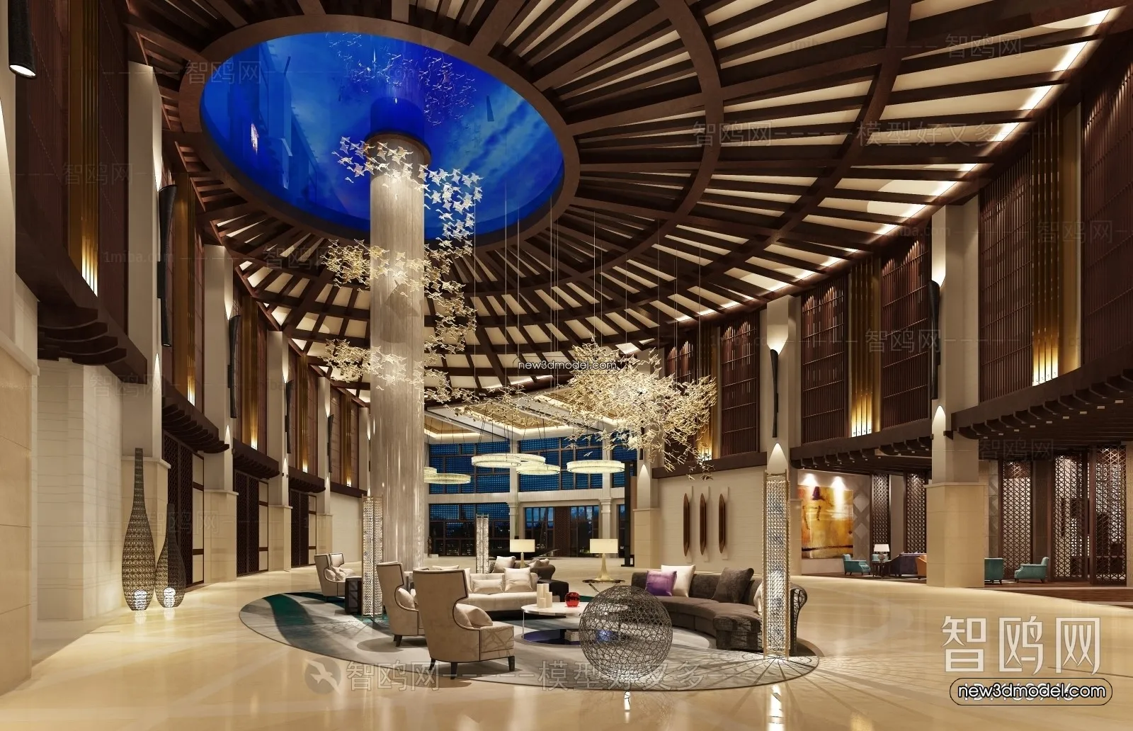 Interior 3D Model of Sales Office – 3D Scene – 061 – VRAY