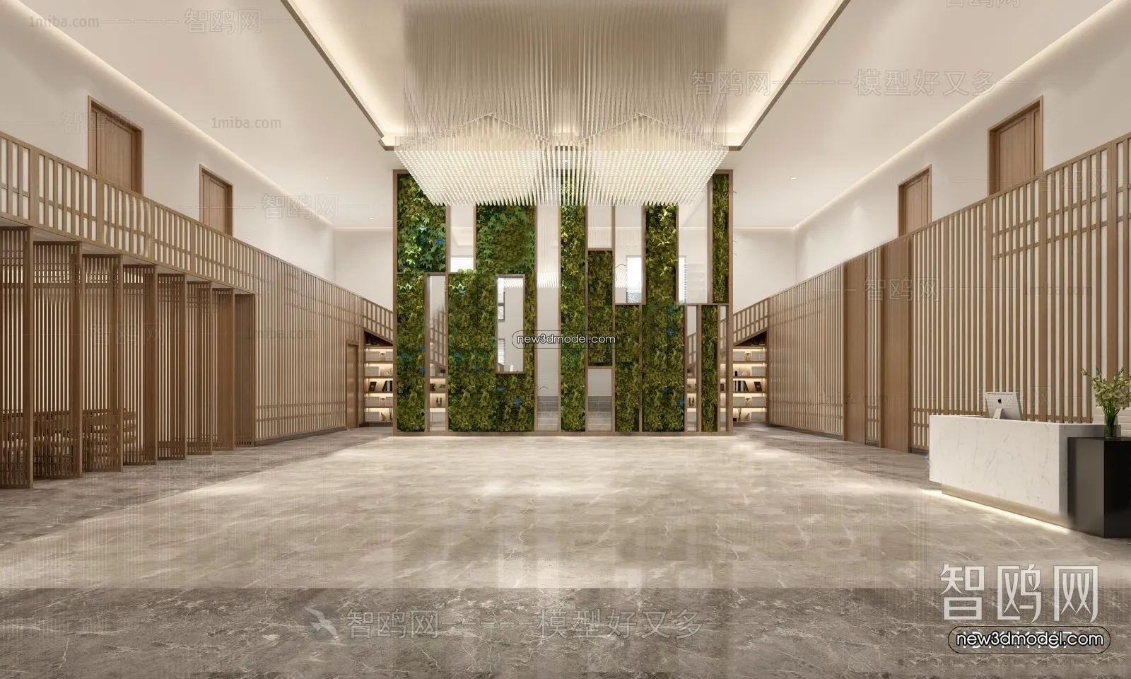 Interior 3D Model of Sales Office – 3D Scene – 066 – VRAY