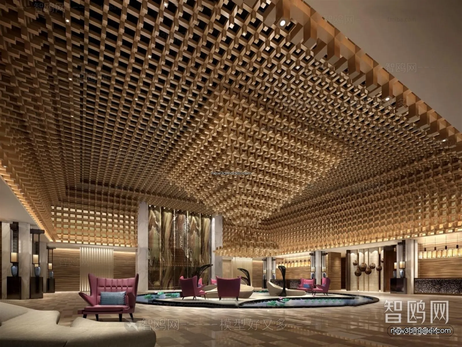 Interior 3D Model of Sales Office – 3D Scene – 067 – VRAY