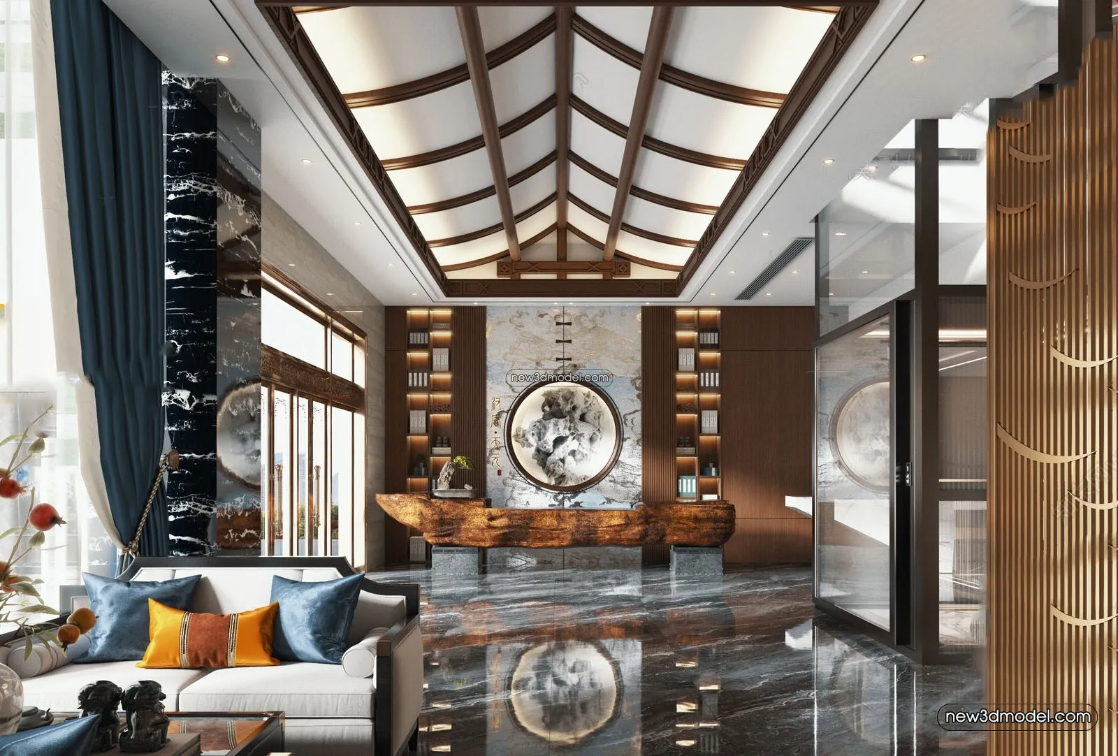 Interior 3D Model of Sales Office – 3D Scene – 070 – VRAY